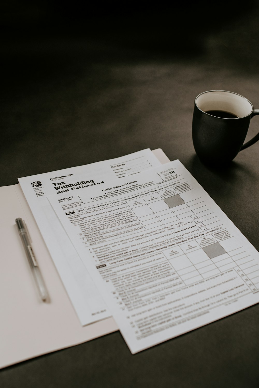 Loan documents on a desk